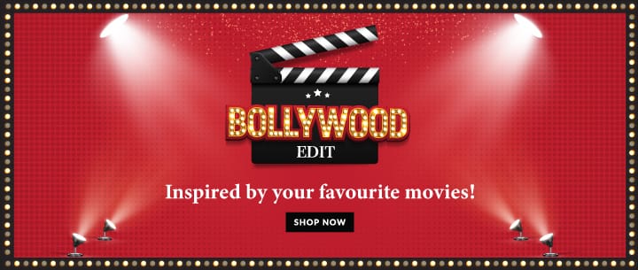 Premium Vector | Illustration of illuminated indian bollywood cinema logo  with golden lotus ornament frame on violet illuminated background