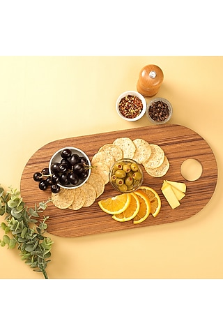 Brown Premium Teak Wood Chopping Board by Utopia Choice