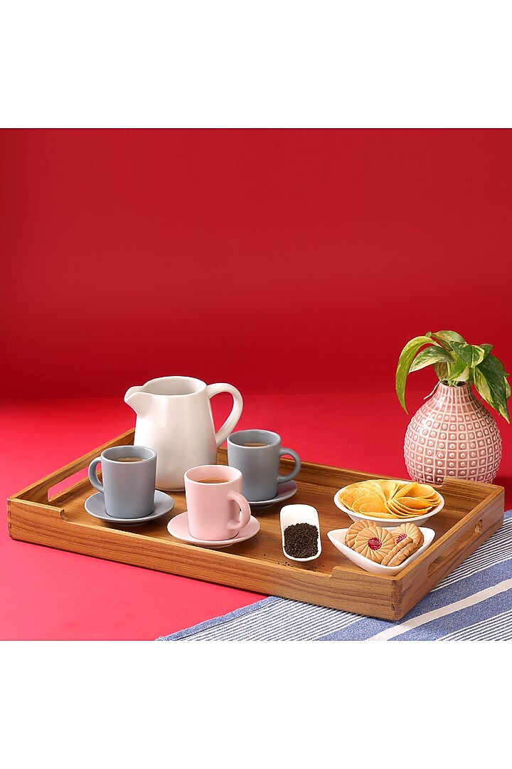 Brown Premium Teak Wood Tray by Utopia Choice at Pernia's Pop Up Shop