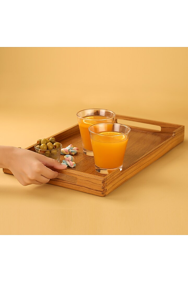 Brown Premium Teak Wood Tray by Utopia Choice at Pernia's Pop Up Shop