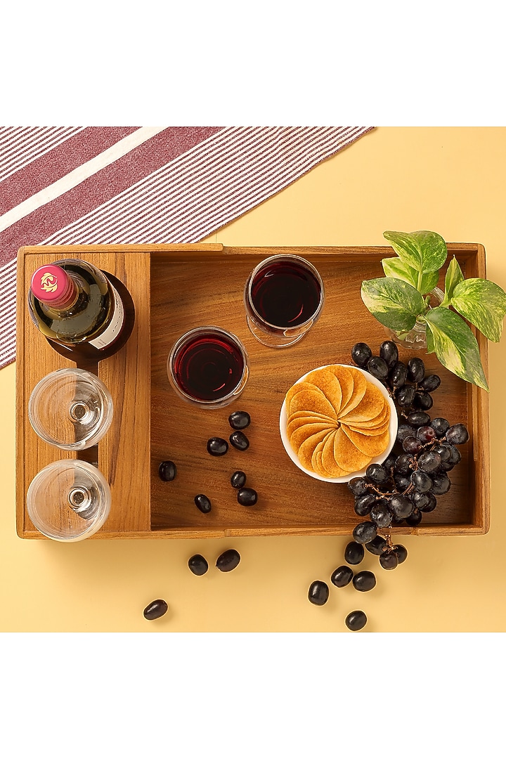 Brown Premium Teak Wood Serveware by Utopia Choice at Pernia's Pop Up Shop