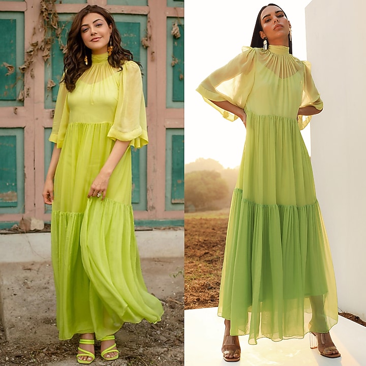 Citrus Color Blocked Tiered Vacation Dress With Inner Vacation Dress by Zwaan at Pernia's Pop Up Shop