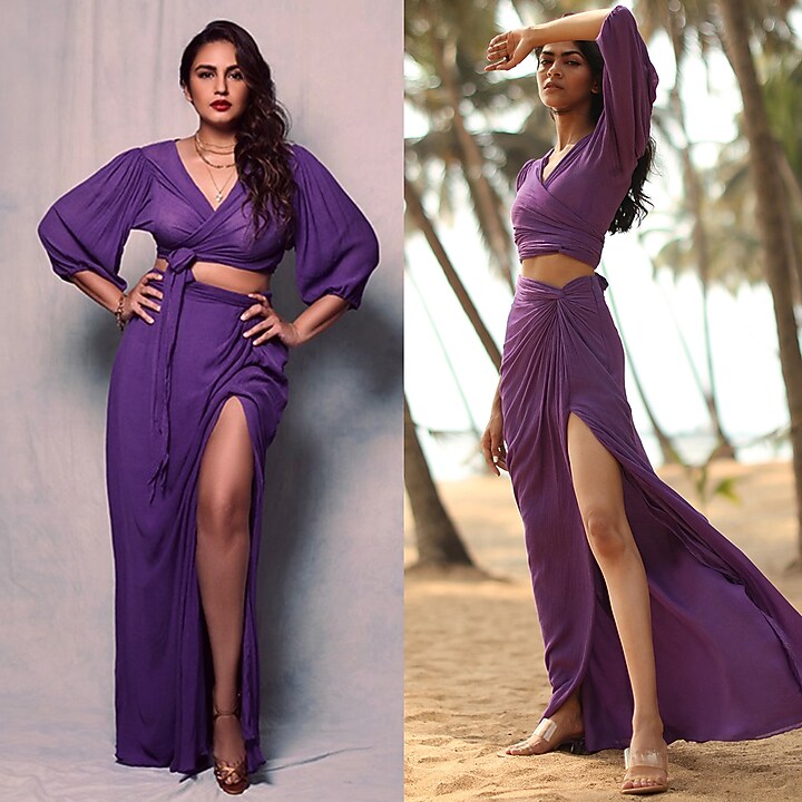 Purple Cotton Co-ord Set by Zwaan at Pernia's Pop Up Shop