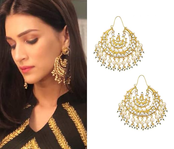 Gold plated baali earrings available only at Pernia's Pop Up Shop.