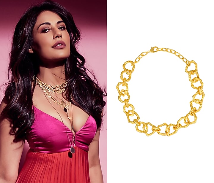Gold Plated Crudo Catene Necklace by Flowerchild By Shaheen Abbas at Pernia's Pop Up Shop