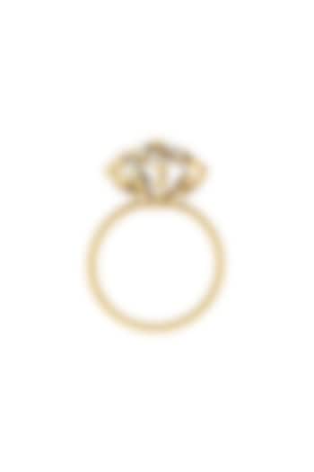 Two-Tone Finish Round-Shaped Diamond 3D Ring by La marque M at Pernia's Pop Up Shop