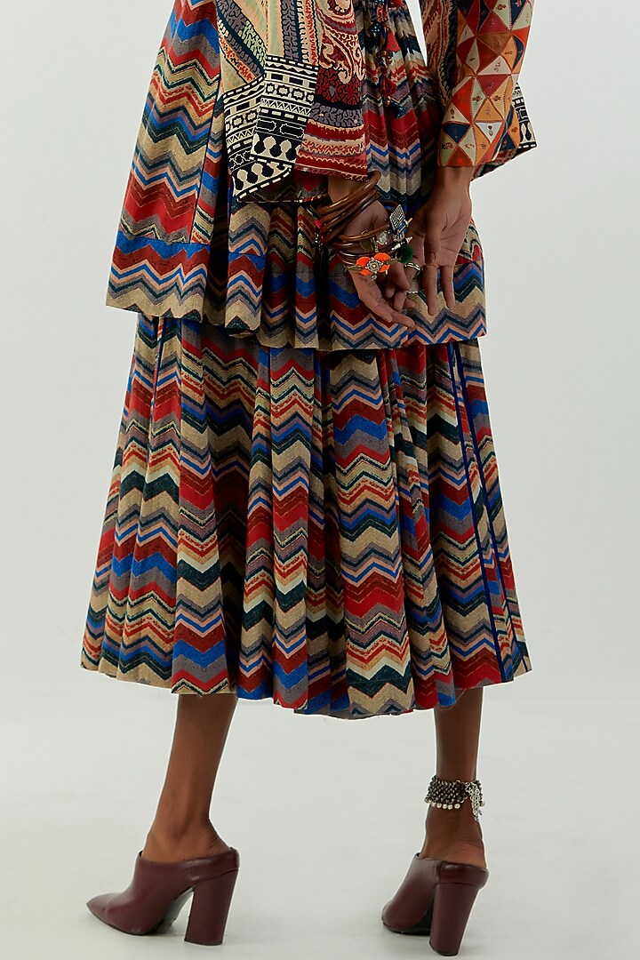 Multi-Coloured Printed Tunic Set by Aseem kapoor at Pernia's Pop Up Shop