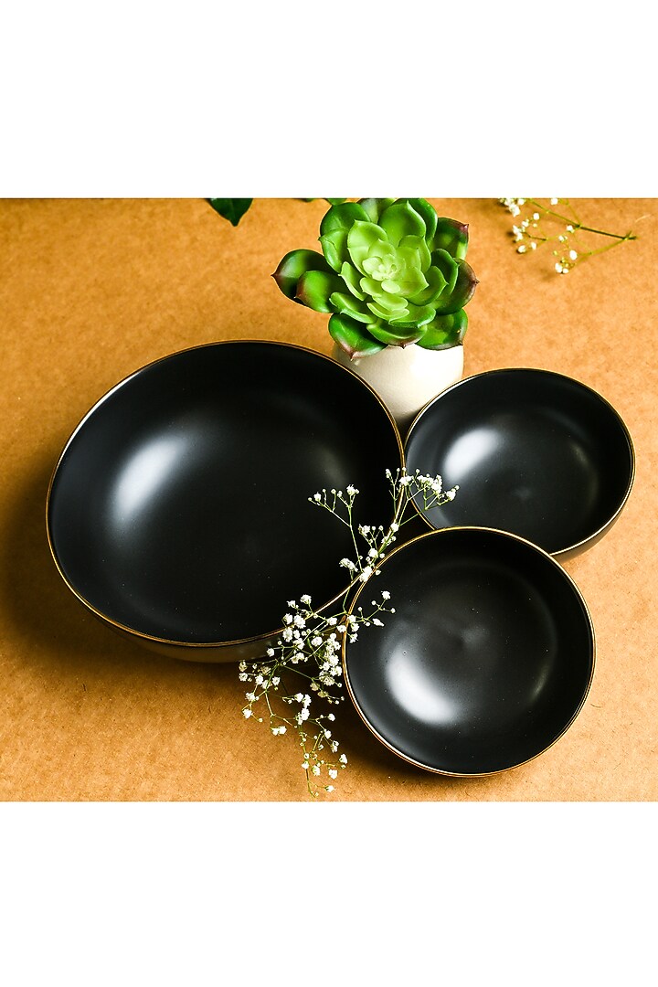 Matt Black Ceramic Serving Bowl by Home Struck at Pernia's Pop Up Shop