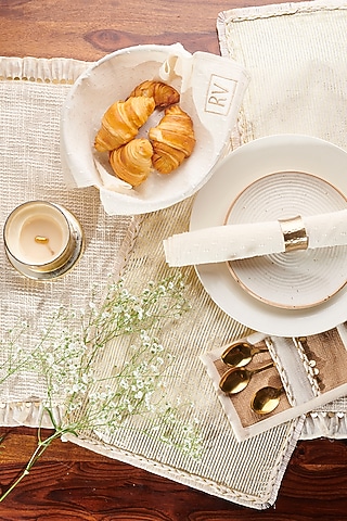 Ivory Breezy Morning Set (Set of 13) by Rishi & Vibhuti - Homeware