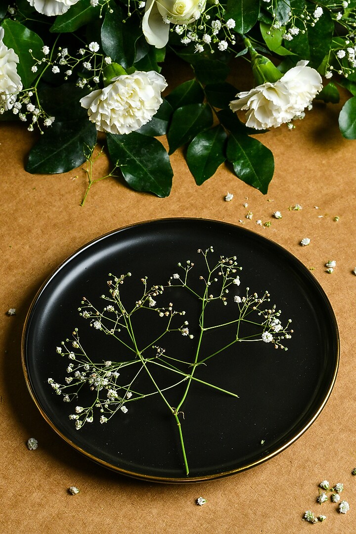 Matt Black Ceramic Dinner Plate by Home Struck at Pernia's Pop Up Shop