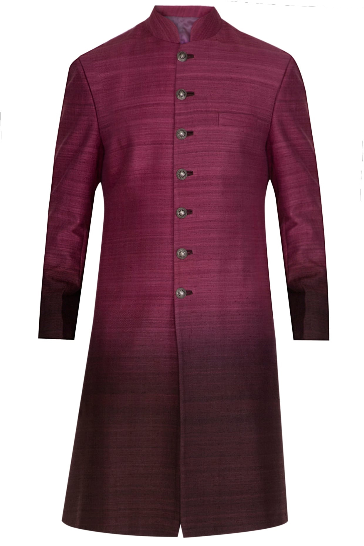 Mauve Ombre Wedding Sherwani by Dhruv Vaish at Pernia's Pop Up Shop