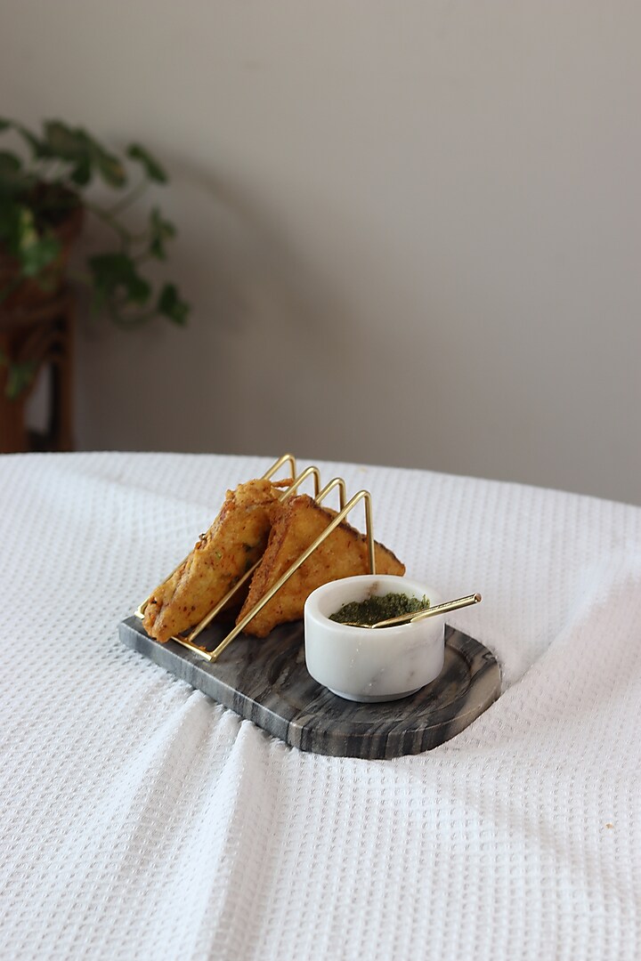 Grey Marble Toast Tray by Muun Home at Pernia's Pop Up Shop