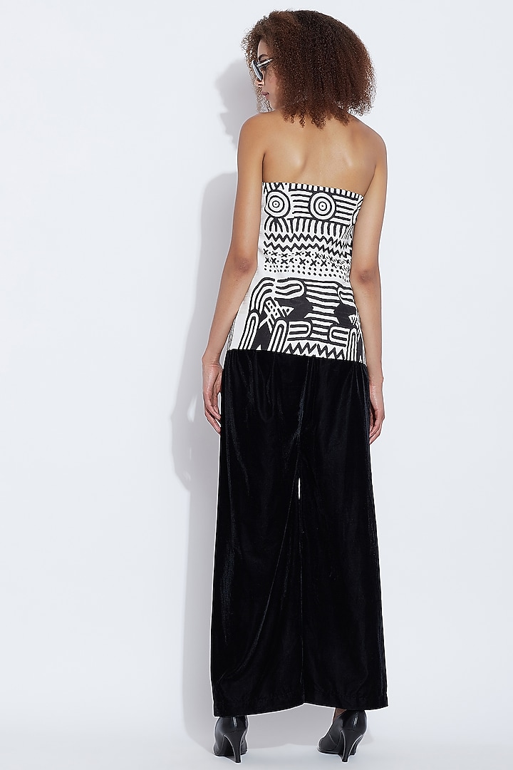 BLack Velvet Pants by Aartivijay Gupta at Pernia's Pop Up Shop