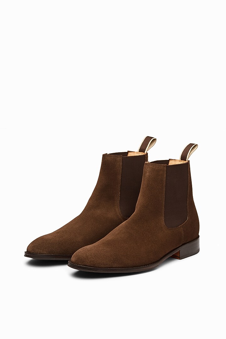 Brown Leather Boots by 3DM Lifestyle at Pernia's Pop Up Shop