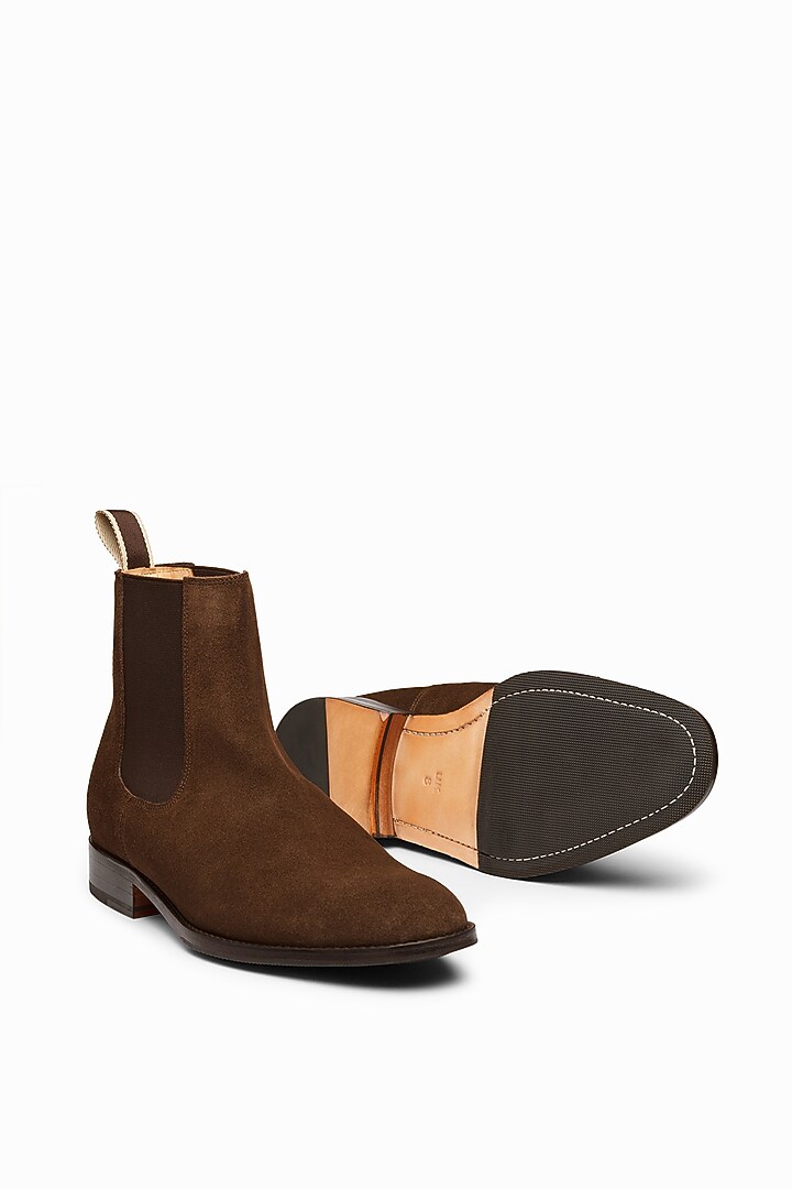 Brown Leather Boots by 3DM Lifestyle at Pernia's Pop Up Shop