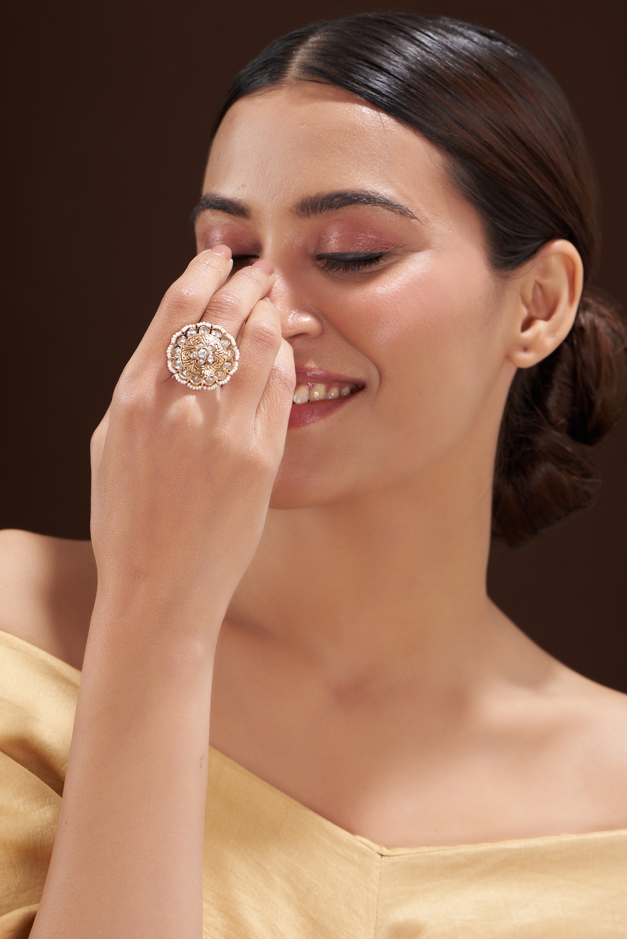 Discover Swara Statement Silver Ring | Paksha