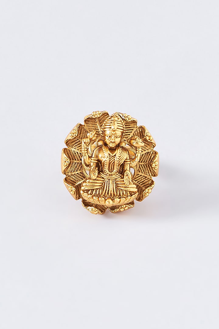 Gold Finish Temple Ring by 20AM at Pernia's Pop Up Shop