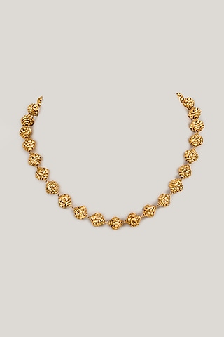 Gold Finish Temple Mala by 20AM