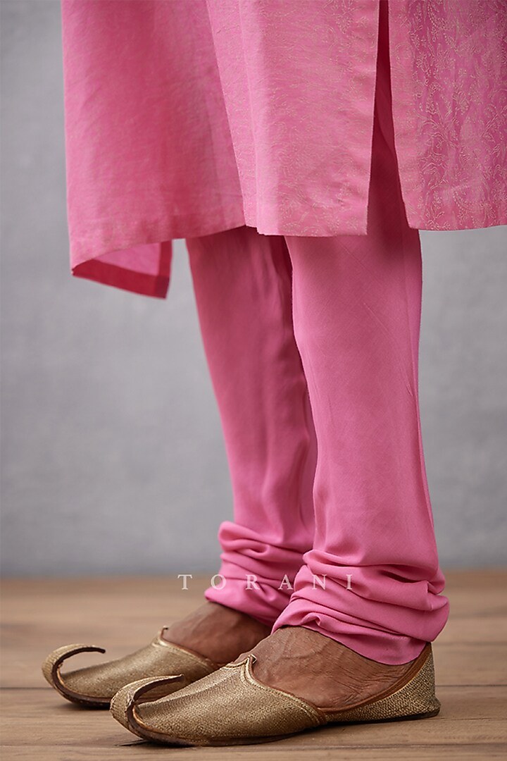 Violet Cotton Silk & Silk Crepe Digital Printed Bundi Set by Torani Men at Pernia's Pop Up Shop