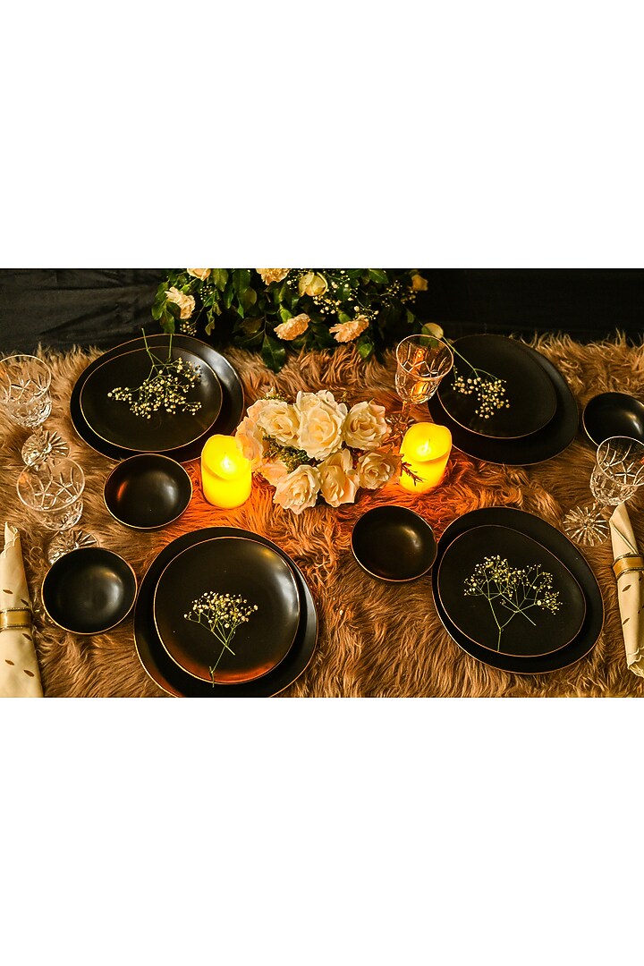 Matt Black Quater Plate by Home Struck at Pernia's Pop Up Shop