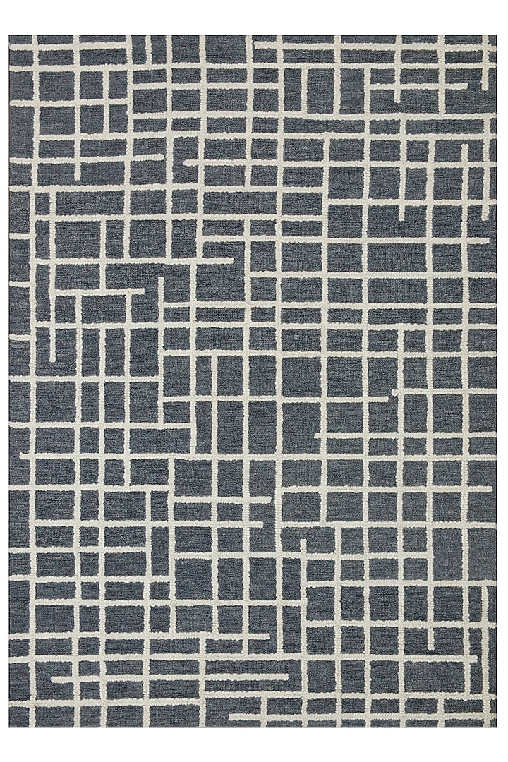 Grey & Ivory Hand-Tufted Rug by The blue knot