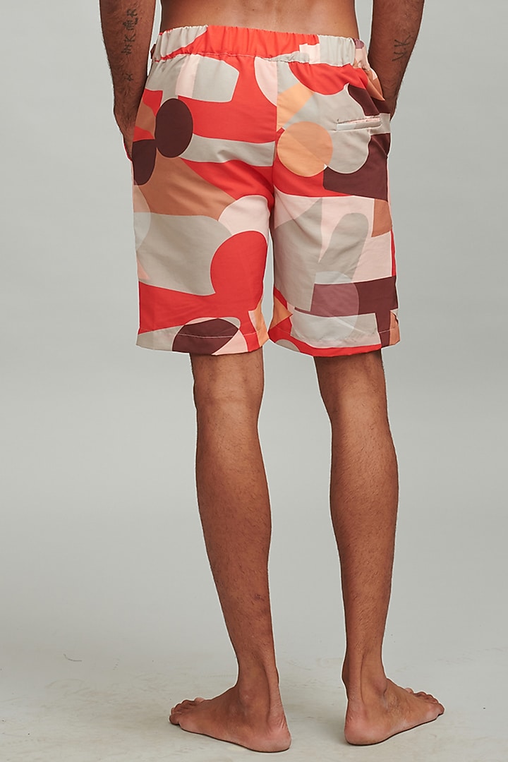 Multi-Colored Printed Semi-Elasticated Swim Shorts by Dash and Dot Men at Pernia's Pop Up Shop