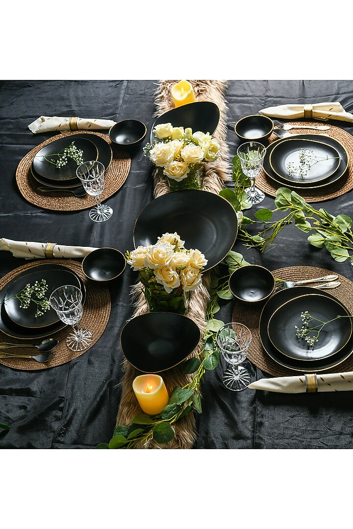 Matt Black Quater Plate by Home Struck at Pernia's Pop Up Shop