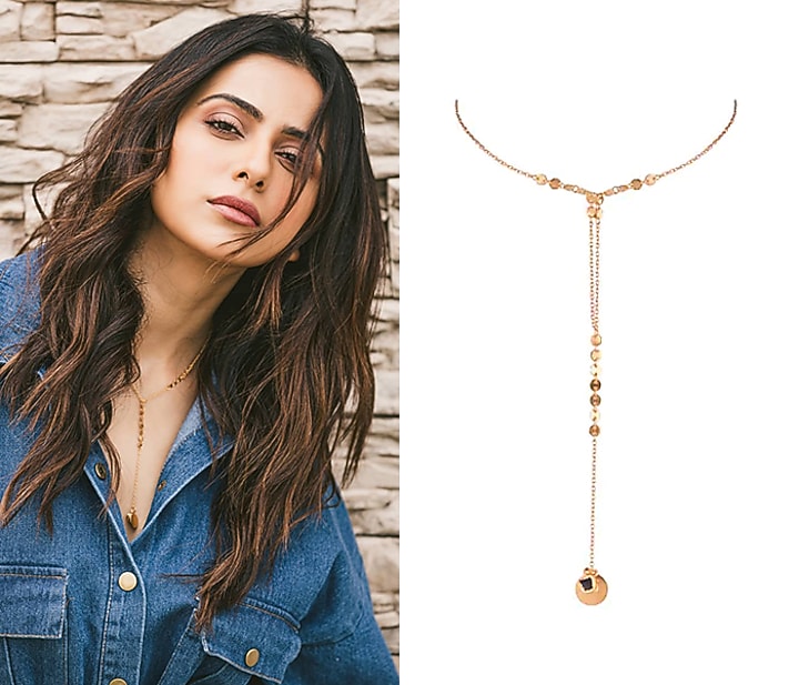 22Kt Gold Plated Smoky Topaz Necklace by Zariin at Pernia's Pop Up Shop