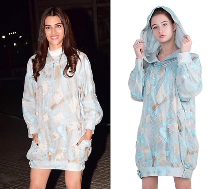 Powder blue sweatshirt dress available only at Pernia's Pop Up Shop.