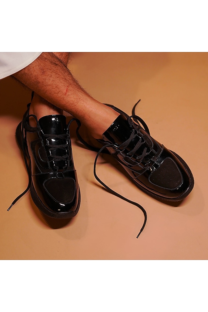 Black Leather Sneakers by Dmodot