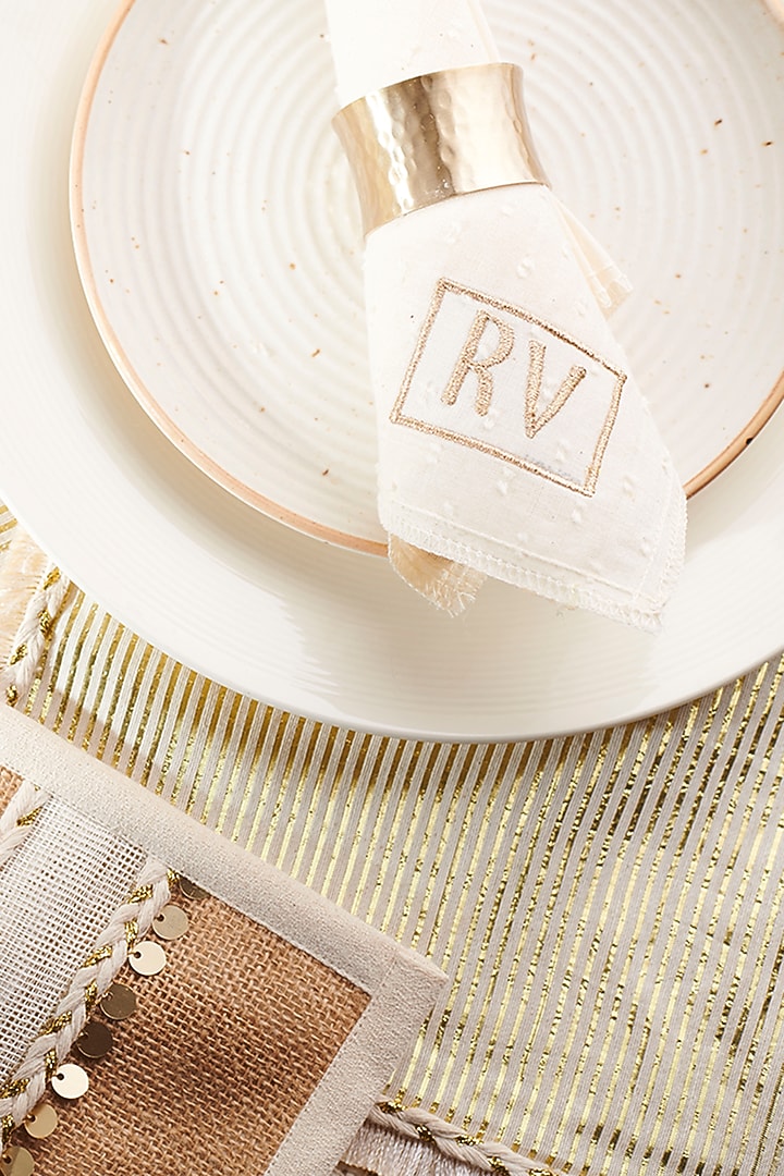Ivory Breezy Morning Set (Set of 13) by Rishi & Vibhuti - Homeware at Pernia's Pop Up Shop