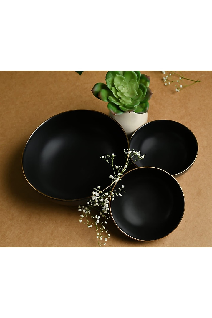 Matt Black Ceramic Serving Bowl by Home Struck at Pernia's Pop Up Shop