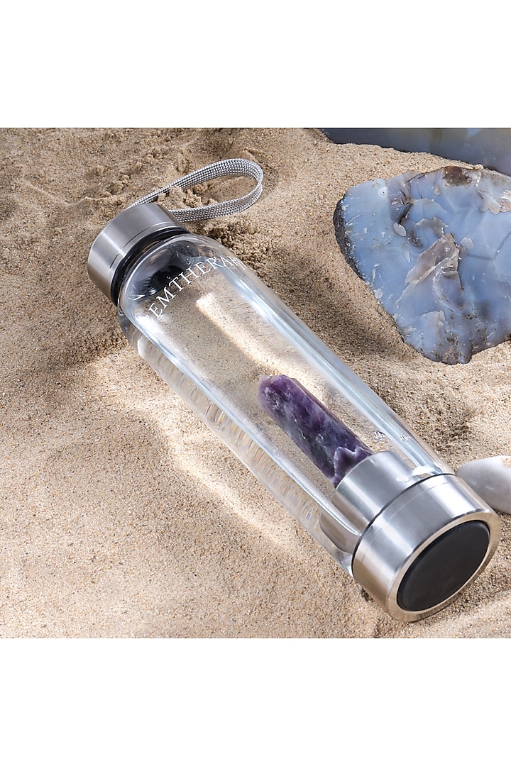 Purple Amethyst Crystal Water Bottle by Gemtherapy at Pernia's Pop Up Shop