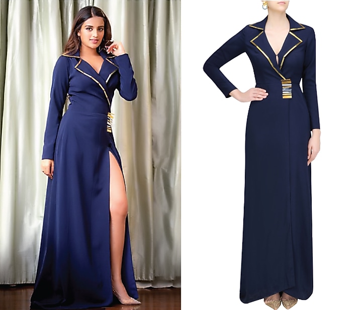 Navy Blazer Gown available only at Pernia's Pop Up Shop.