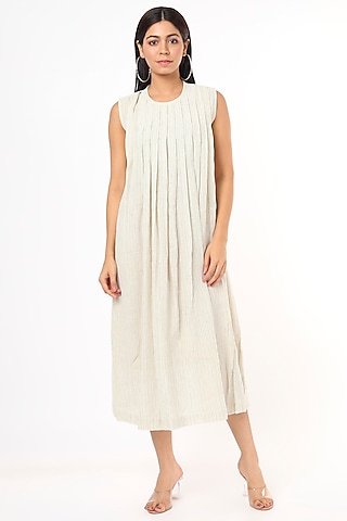 White Striped Dress by 3X9T