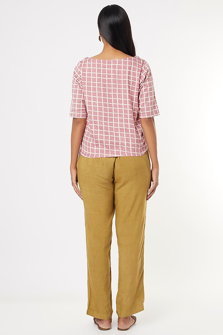 Pink Cotton Top by 3X9T at Pernia's Pop Up Shop