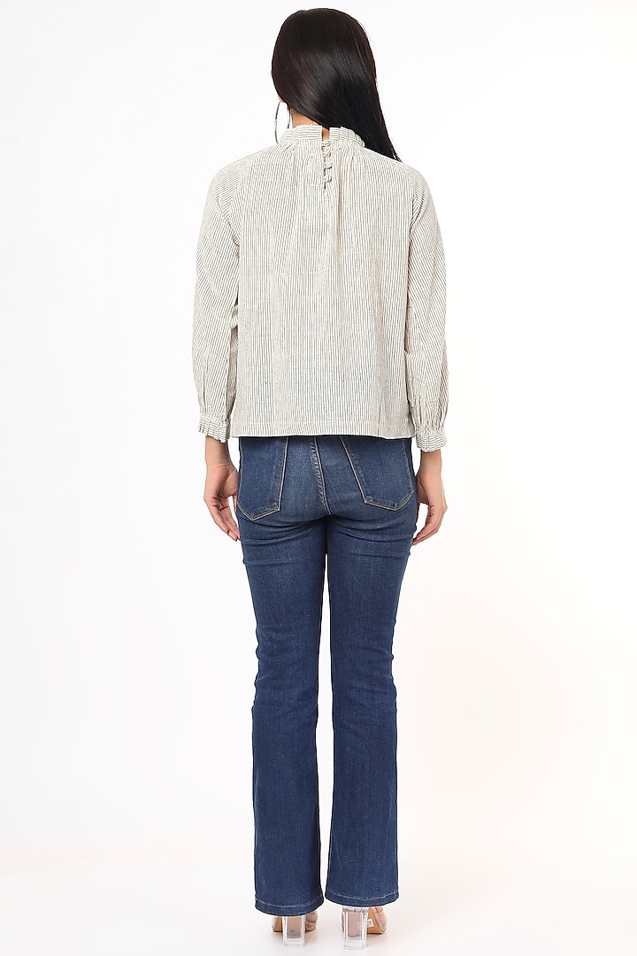 Off-White Pure Organic Cotton Top by 3X9T at Pernia's Pop Up Shop
