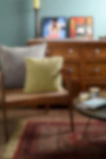 Forest Green Wool Textured Cushion Cover by Solasta at Pernia's Pop Up Shop