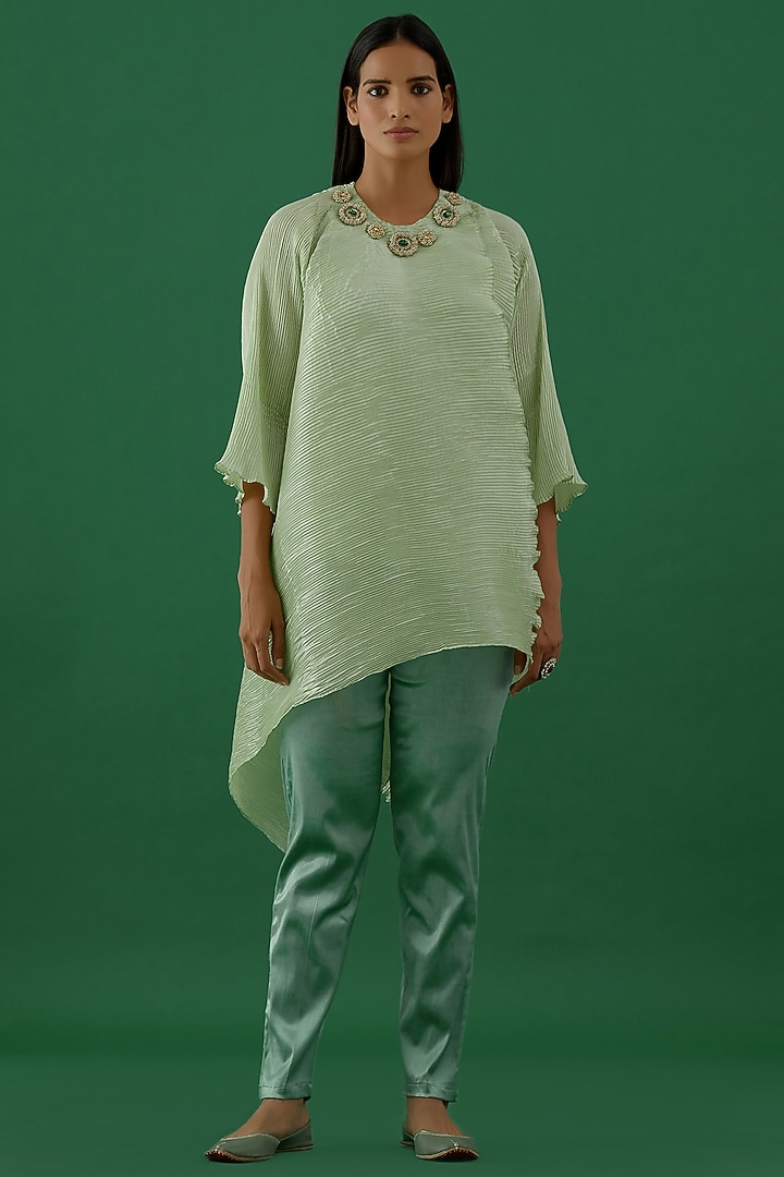 Mint Embellished Tunic Set by 5 Elements Apparel at Pernia's Pop Up Shop