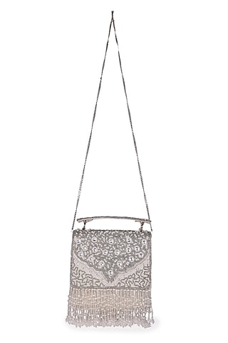 Buy PILLAA Girls Silver Messenger Bag SILVER Online @ Best Price in India