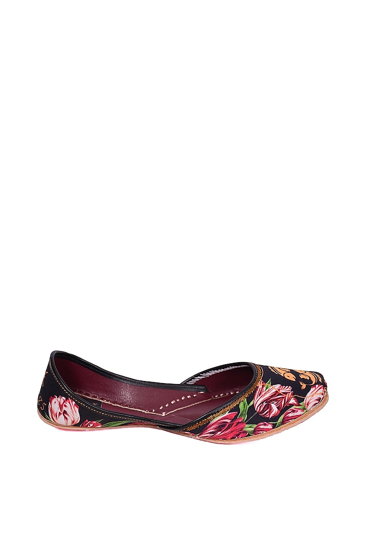 Multi Colored Pisces Digital Printed Juttis by 5 Elements