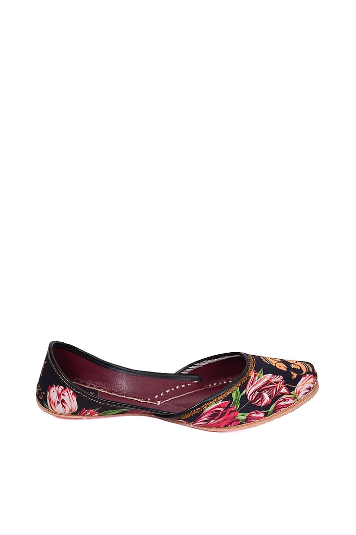 Multi Colored Pisces Digital Printed Juttis by 5 Elements at Pernia's Pop Up Shop