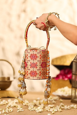 Multi-Colored Cotton Potli by 5 Elements