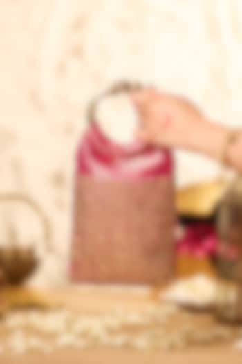 Pink Brocade Handbag by 5 Elements at Pernia's Pop Up Shop