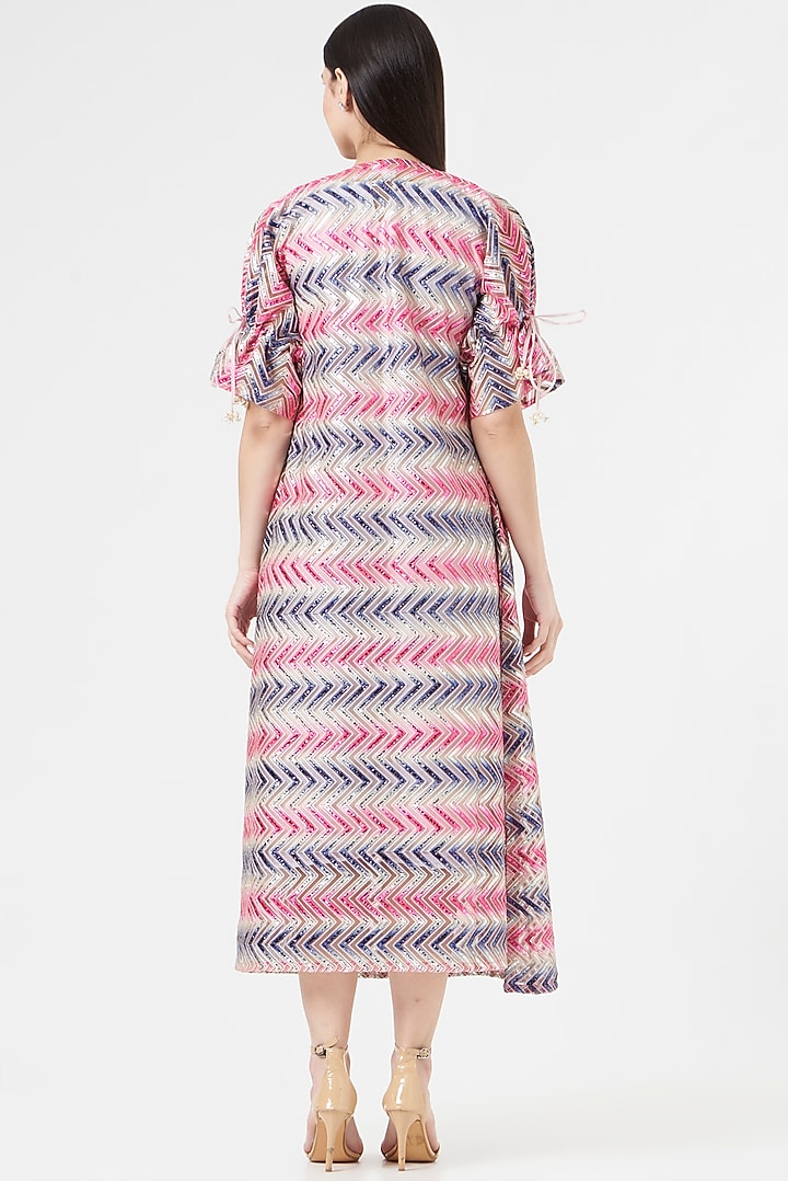 Multi-Colored Embroidered Kaftan by 5 Elements Apparel at Pernia's Pop Up Shop