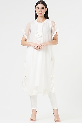 Multi-Colored Kaftan With Embroidery by 5 Elements Apparel