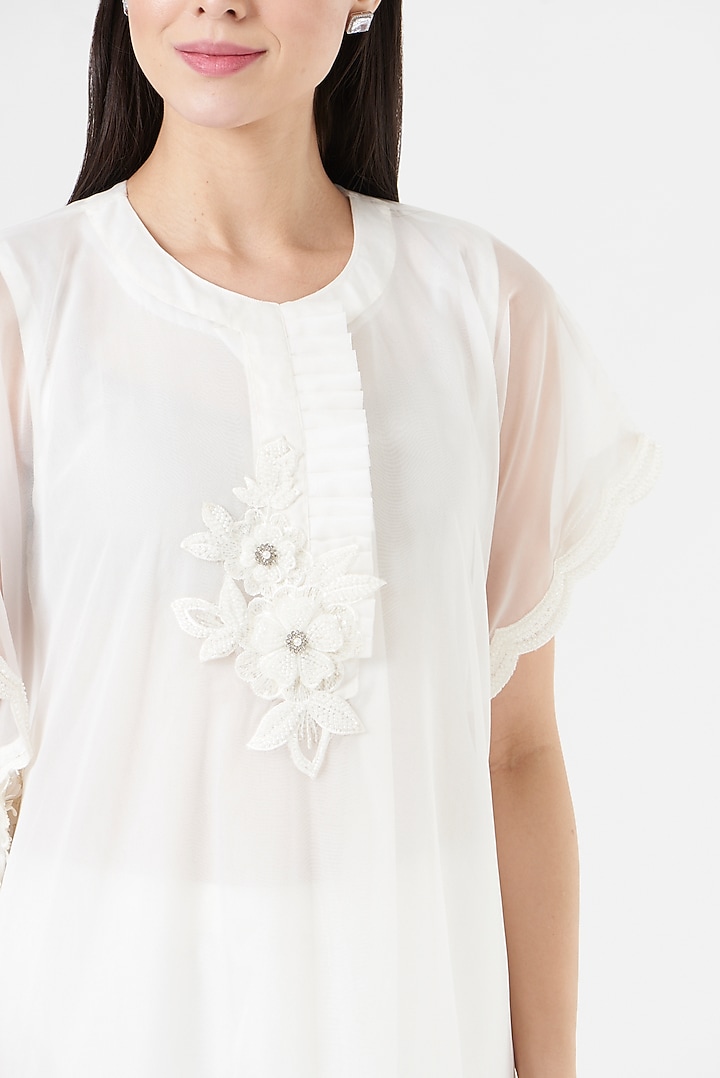 Multi-Colored Kaftan With Embroidery by 5 Elements Apparel at Pernia's Pop Up Shop