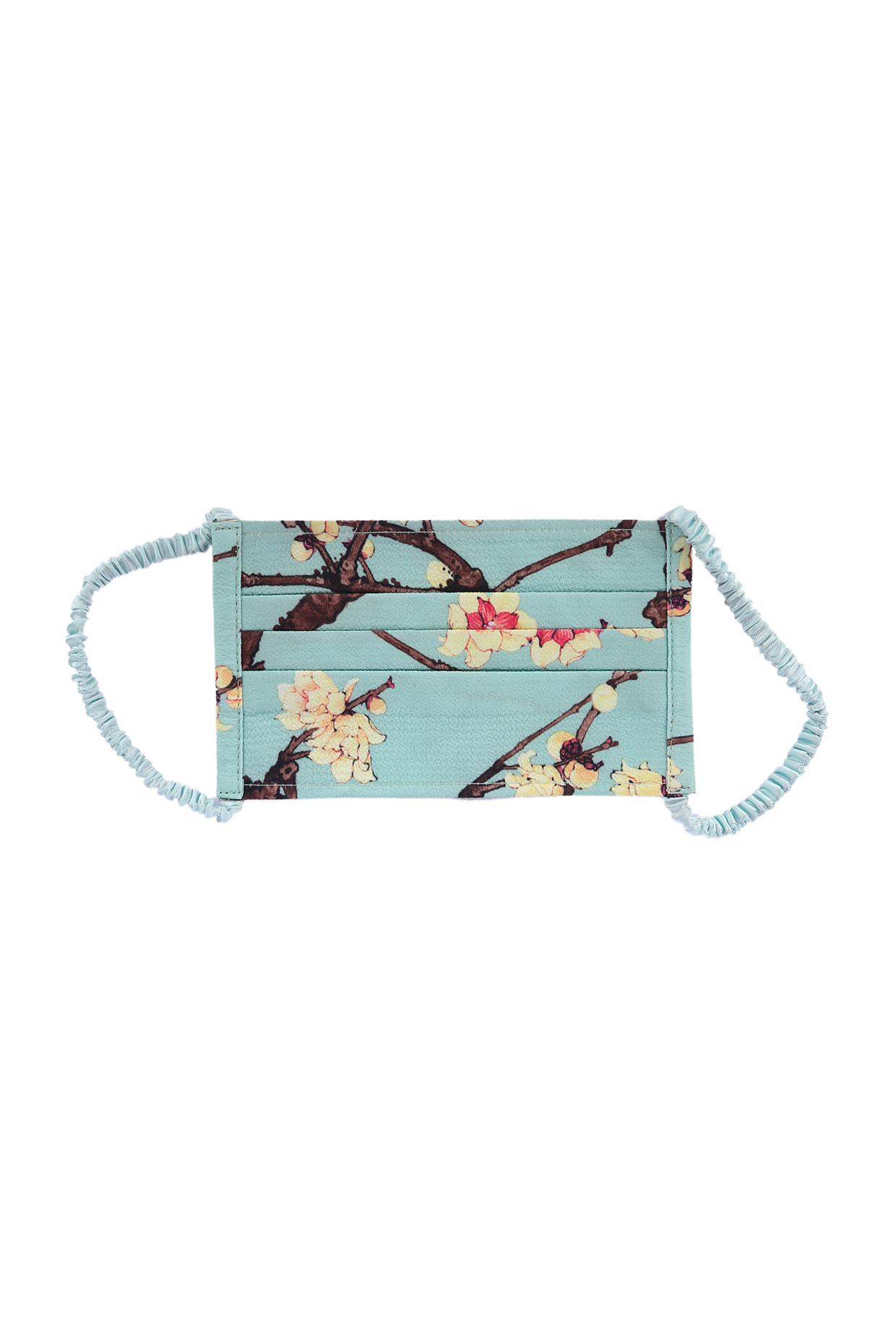 Light Mint Double Layered Printed Mask by 5 Elements at Pernia's Pop Up Shop