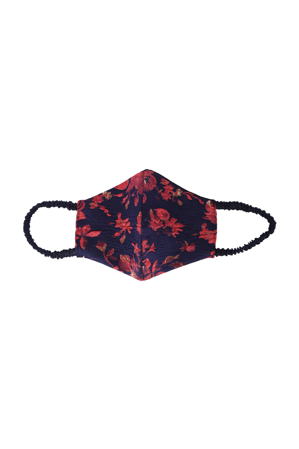 Dark Blue Reusable Printed Mask by 5 Elements at Pernia's Pop Up Shop