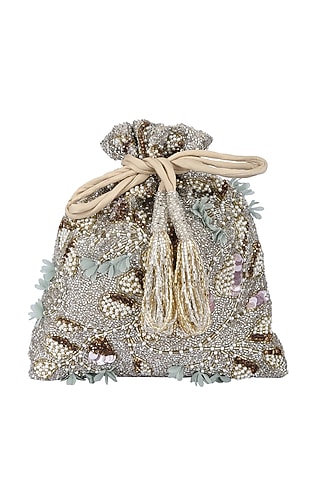 Gold & Silver Embellished Potli by 5 Elements